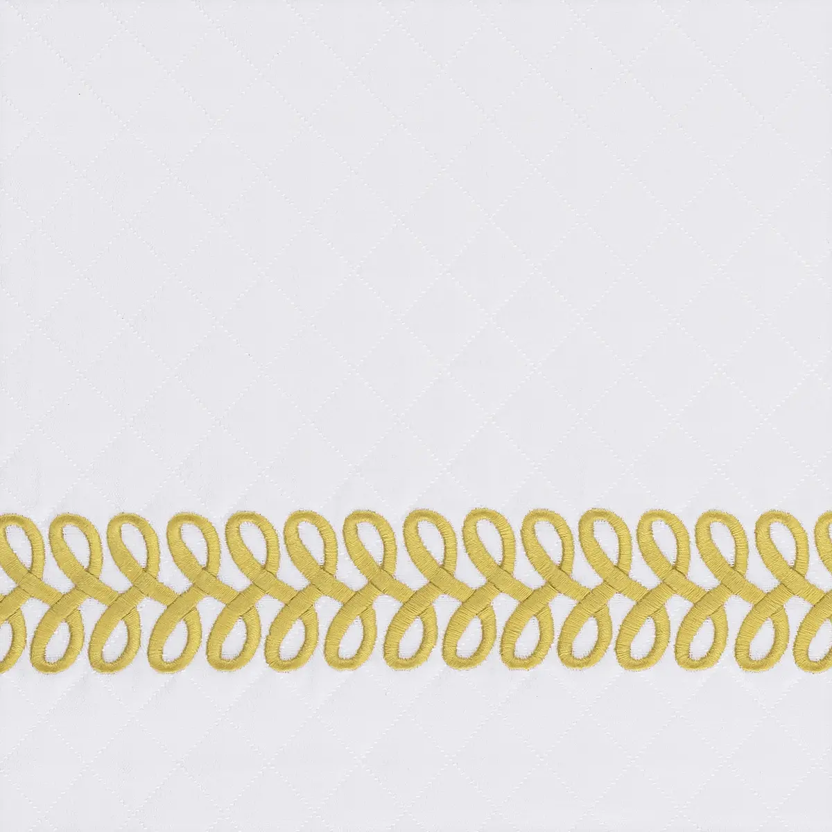 Astor Braid Matelassé Sham_ LEMON