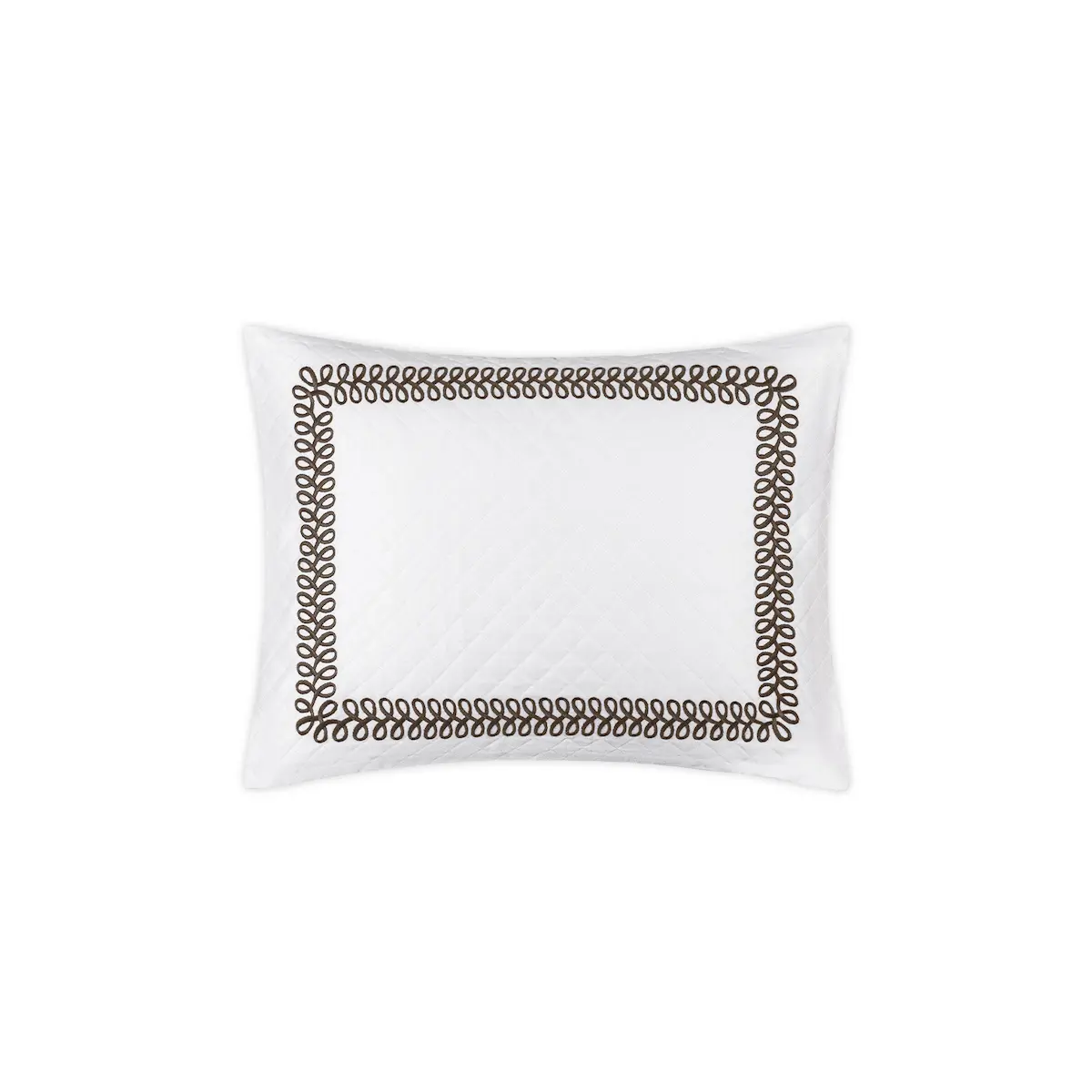 Astor Braid Matelassé Sham_ MOCHA