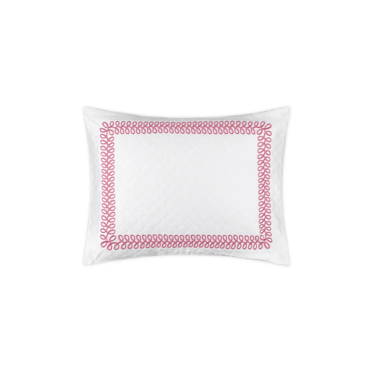 Astor Braid Matelassé Sham_ PEONY