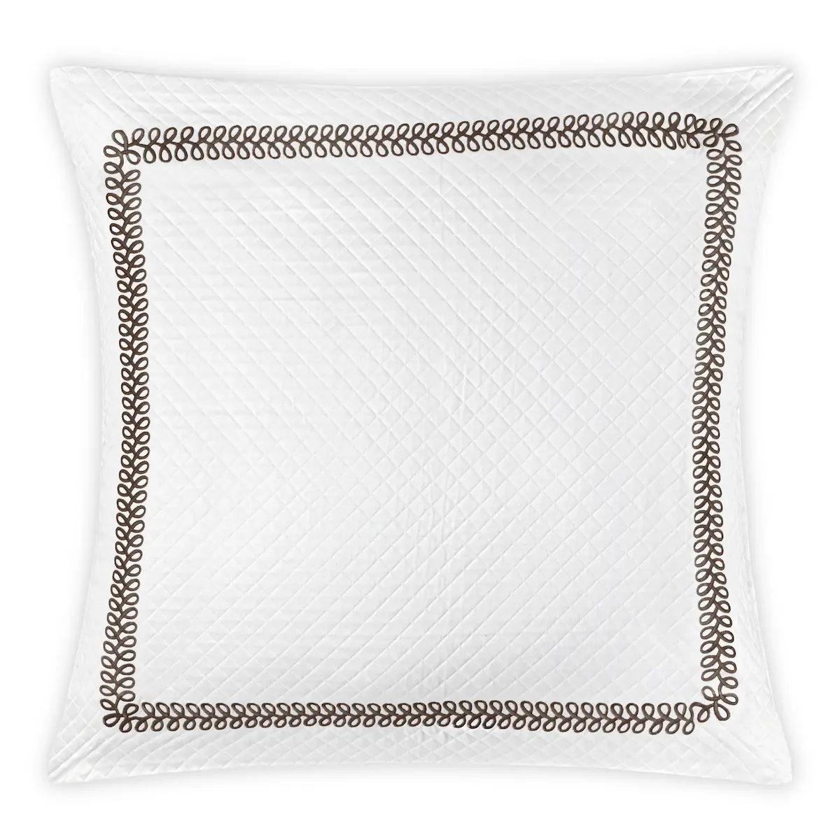 Astor Braid Matelassé Sham_ MOCHA