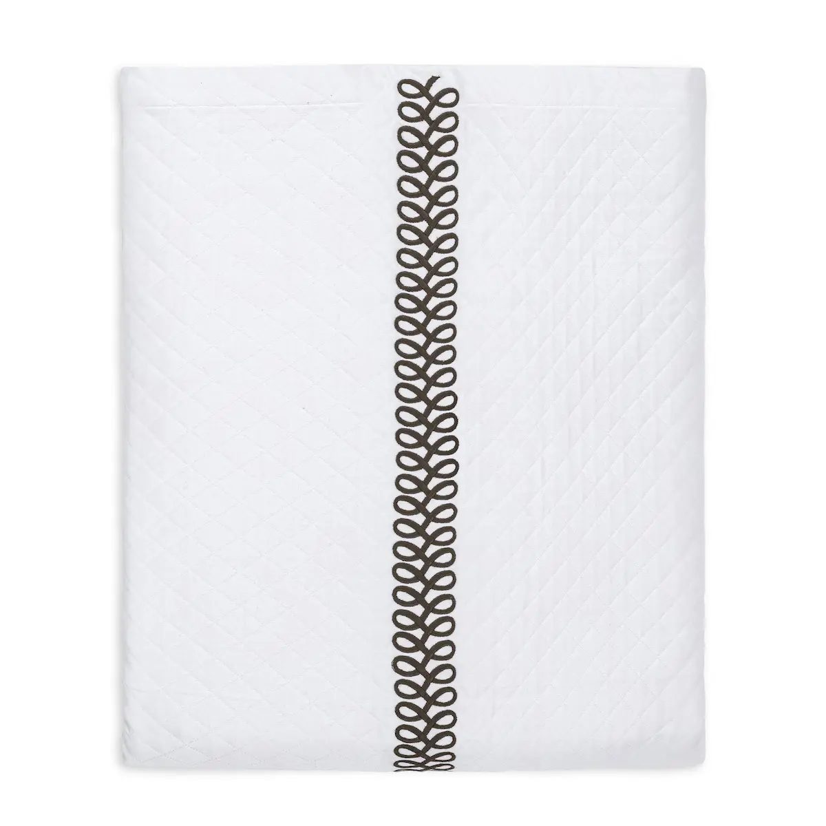 Astor Braid Matelassé Coverlet_ MOCHA