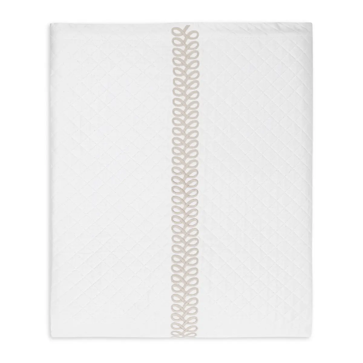 Astor Braid Matelassé Coverlet_ DUNE