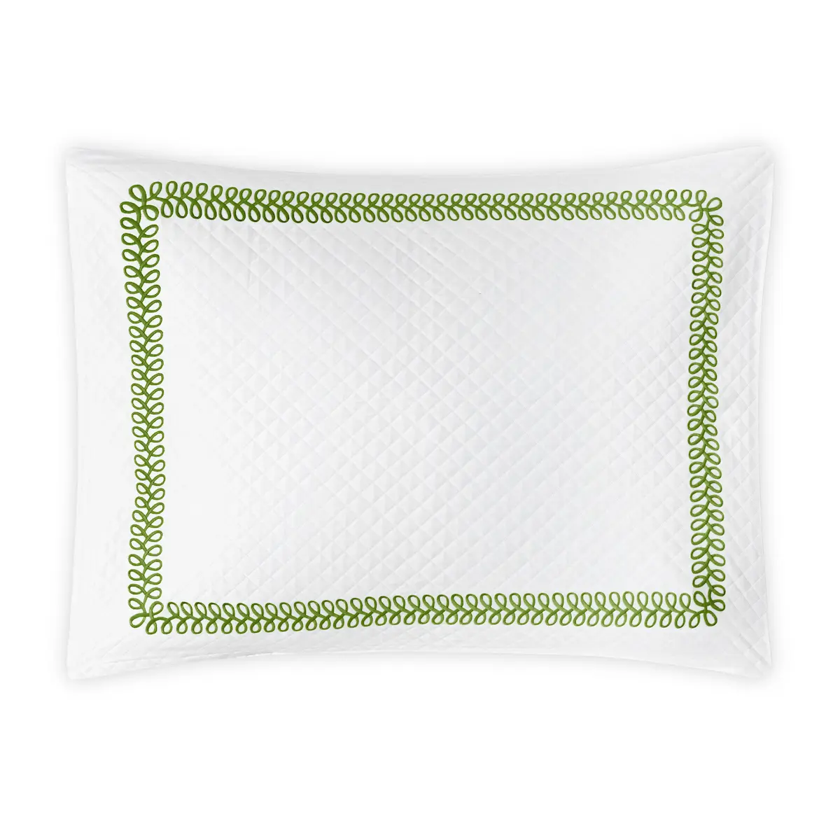 Astor Braid Matelassé Sham_ GRASS
