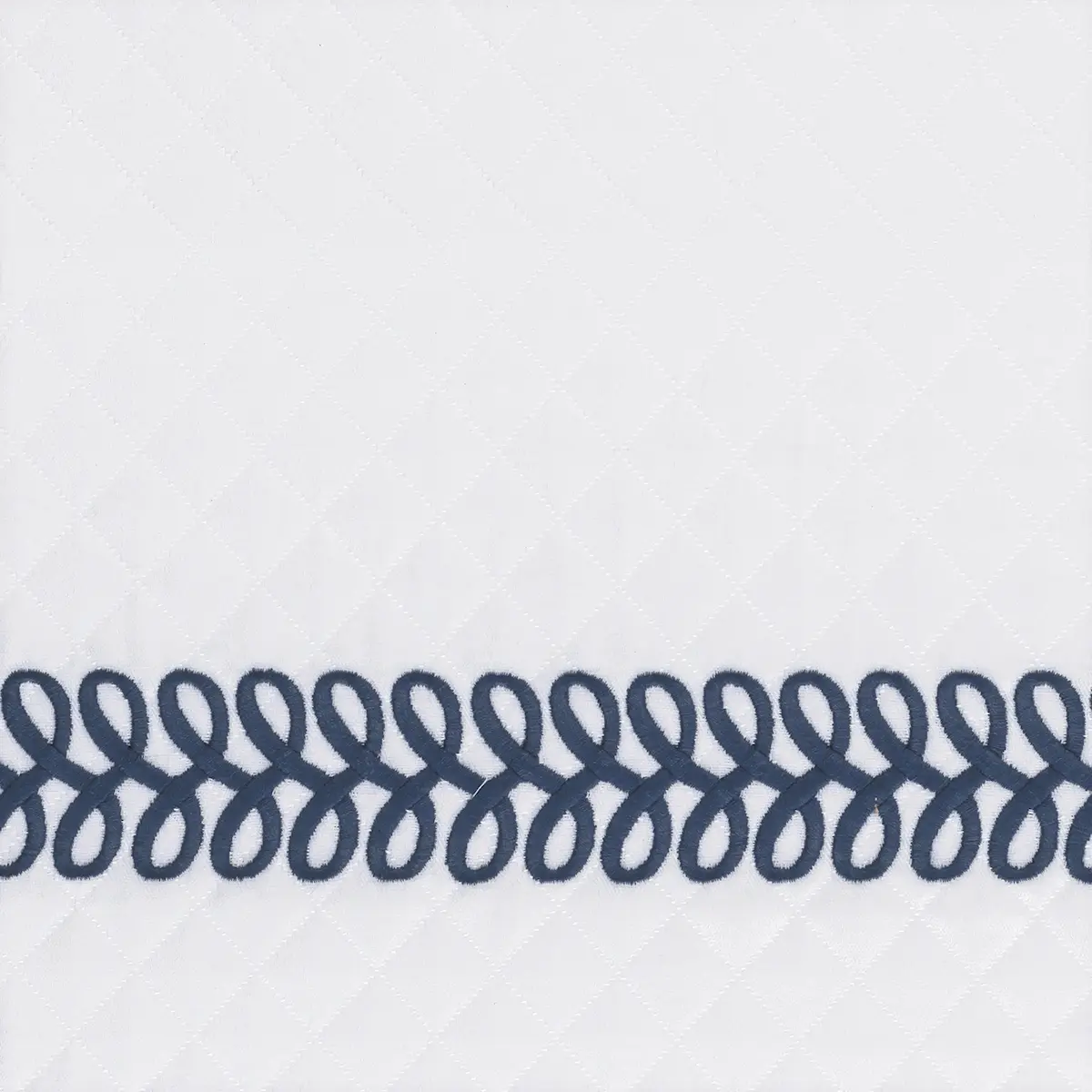 Astor Braid Matelassé Sham_ INDIGO
