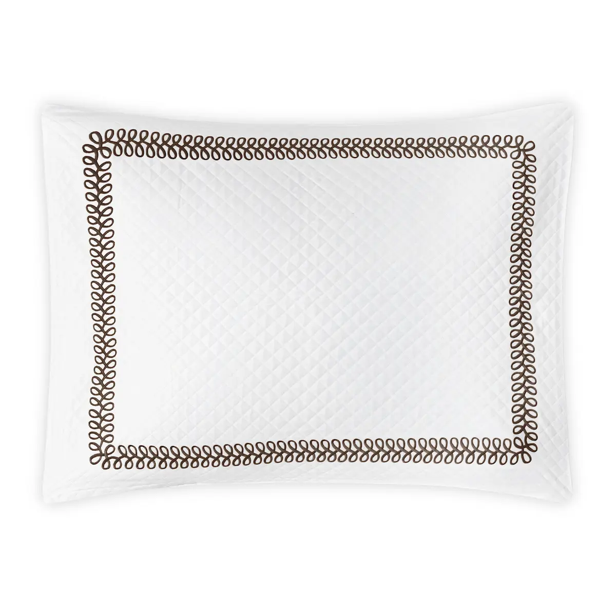 Astor Braid Matelassé Sham_ MOCHA