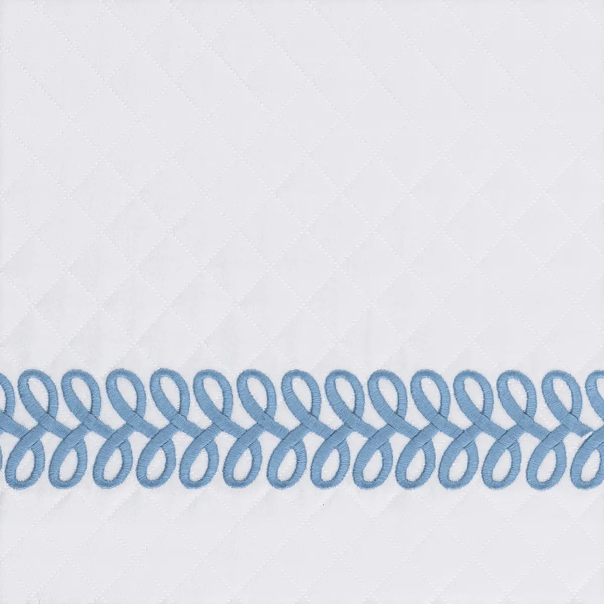 Astor Braid Matelassé Sham_ SKY