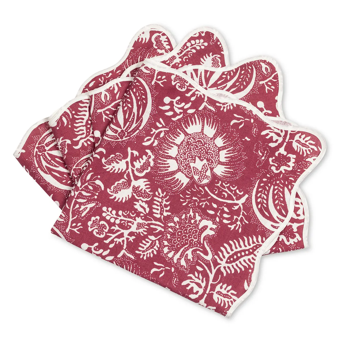 Granada Napkin, Set of 4_ SCARLET