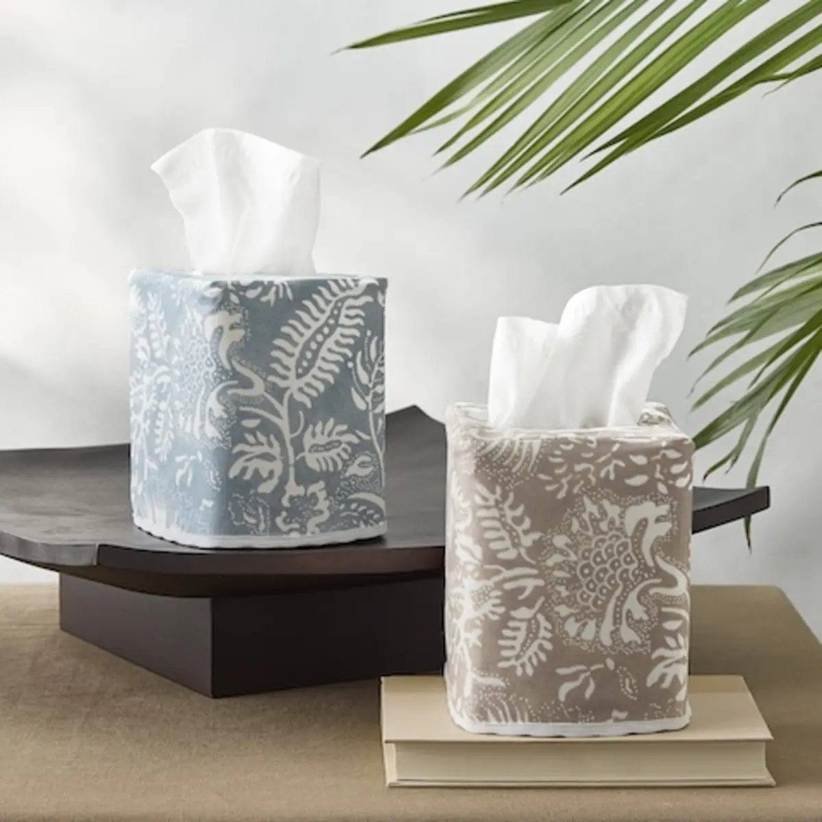 Granada Tissue Box Cover_ HAZY BLUE
