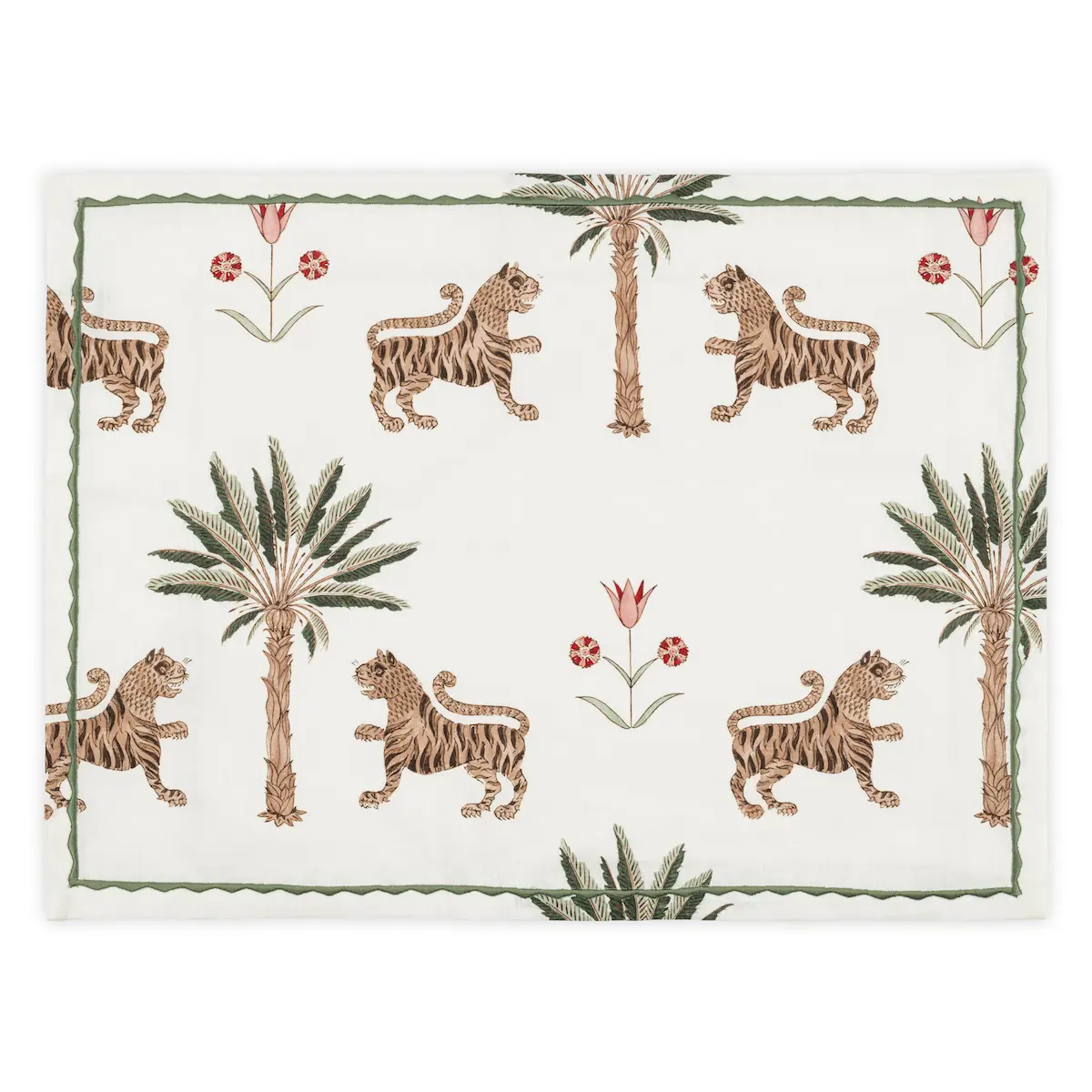 Tiger Palm Placemat, Set of 4_ TIGEREYE