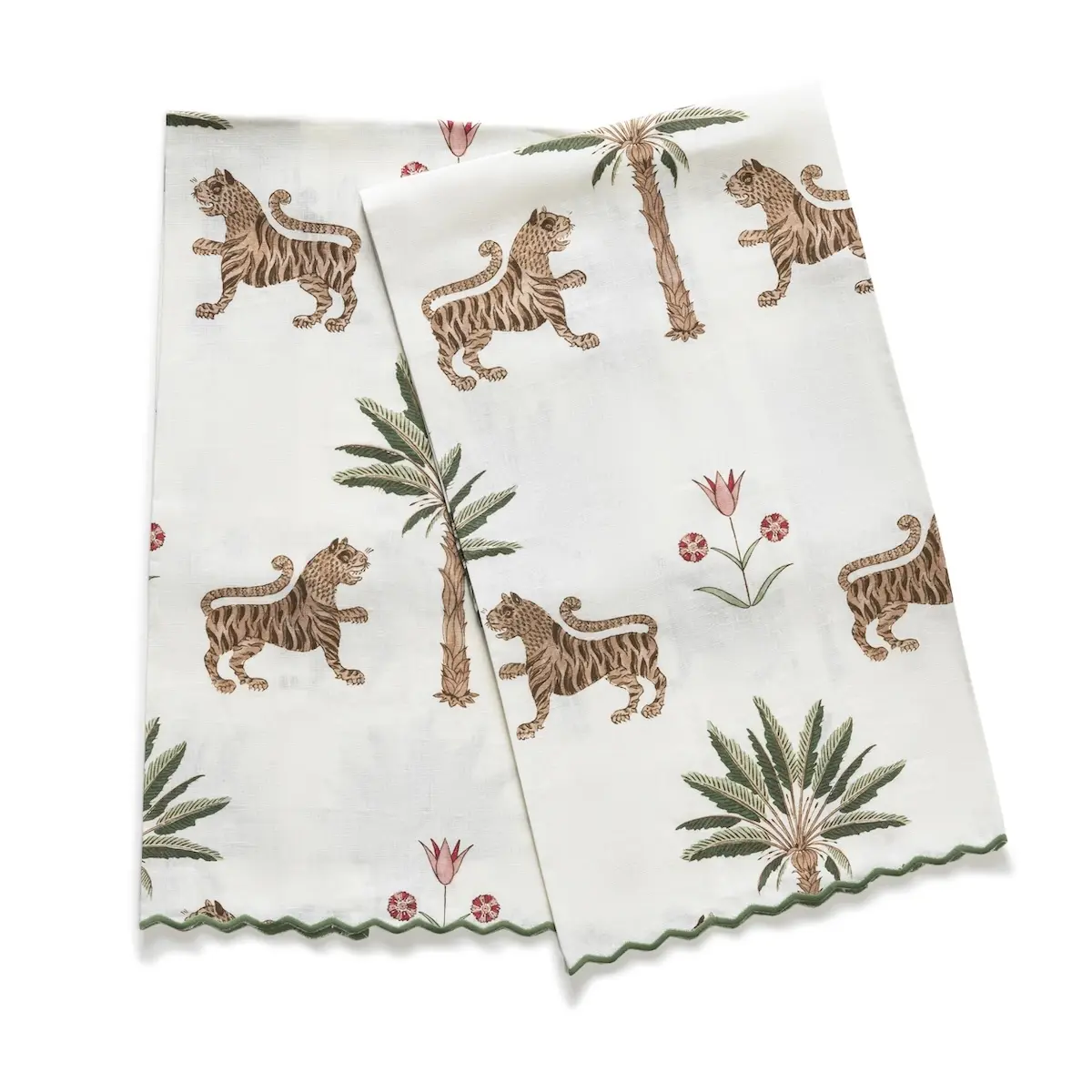 Tiger Palm Guest Towel, Set of 2_ TIGEREYE