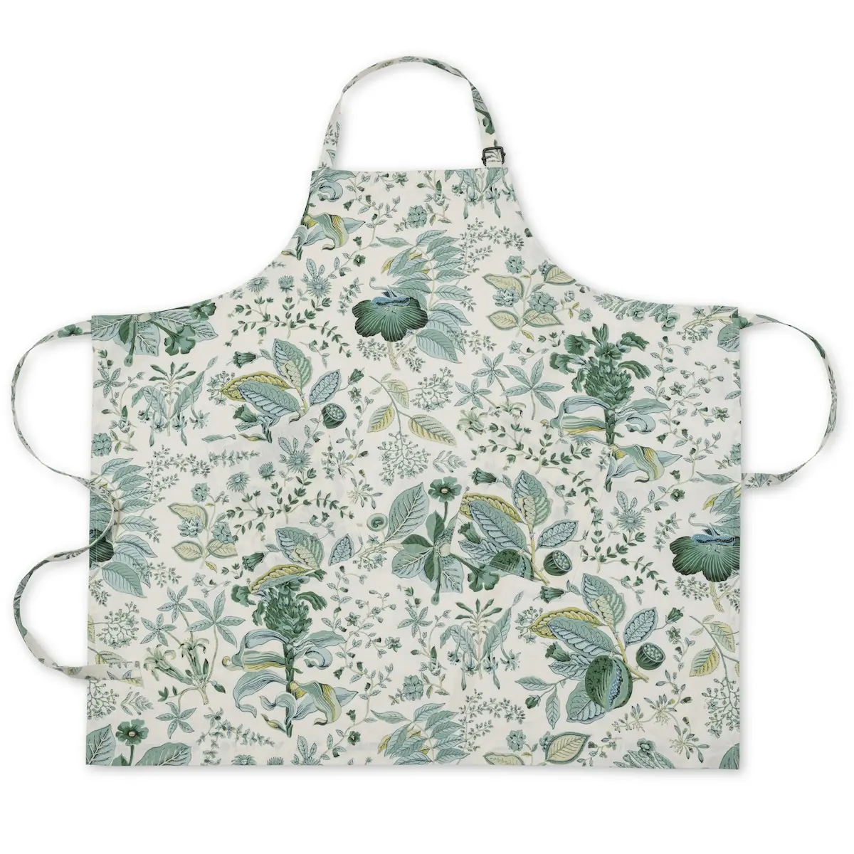 Pomegranate Linen Apron_ EMERALD