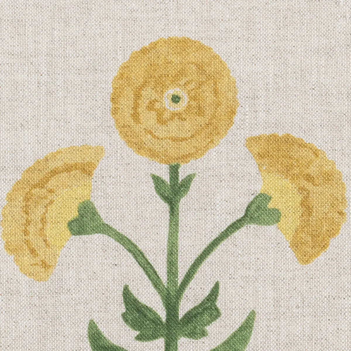 Gisele Linen Apron_ MARIGOLD NATURAL