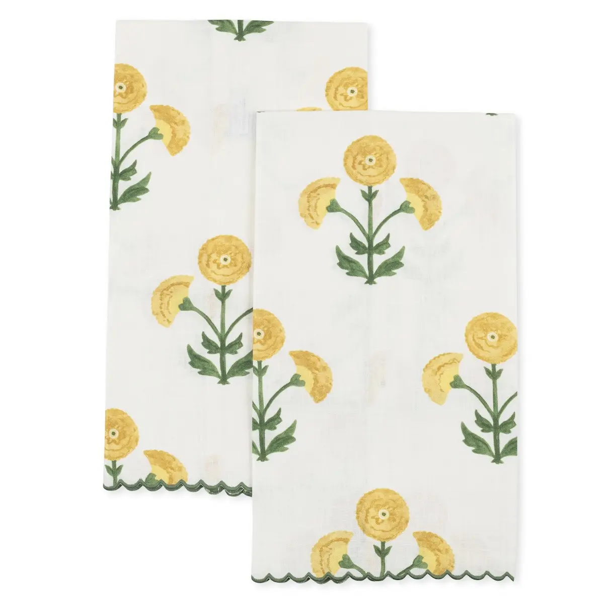 Gisele Guest Towel, Set of 2_ MARIGOLD