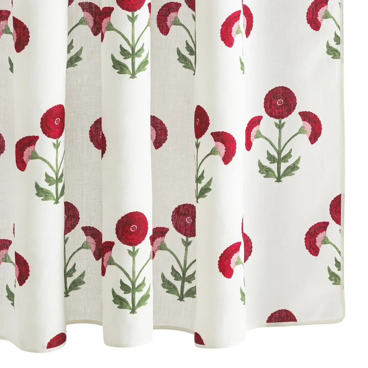 Gisele Shower Curtain_ SCARLET