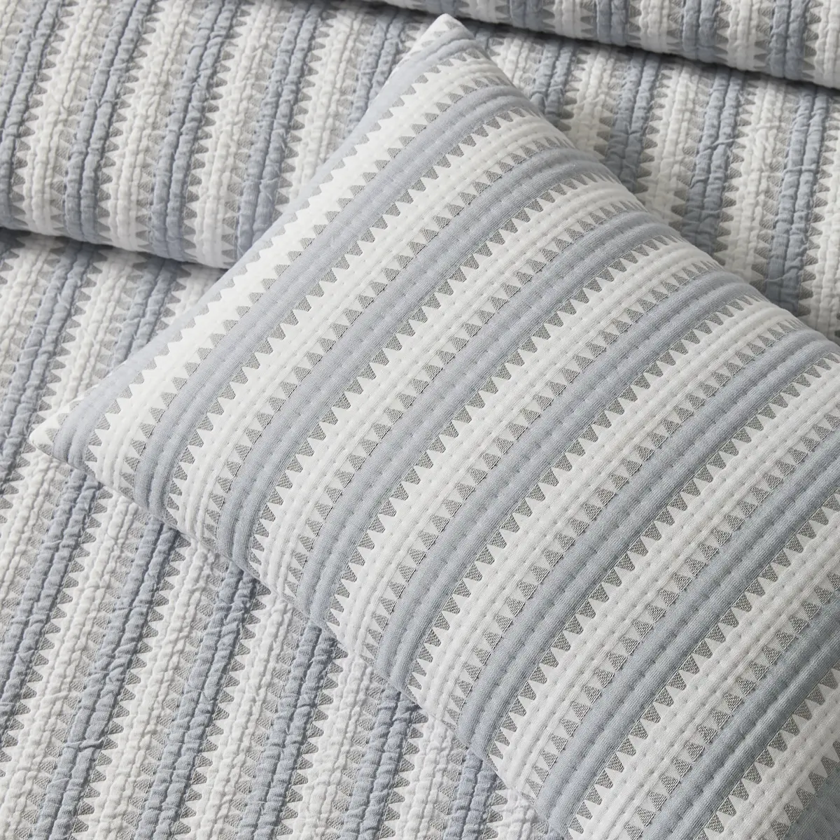 Apollo Stripe Matelassé Sham_ COMET