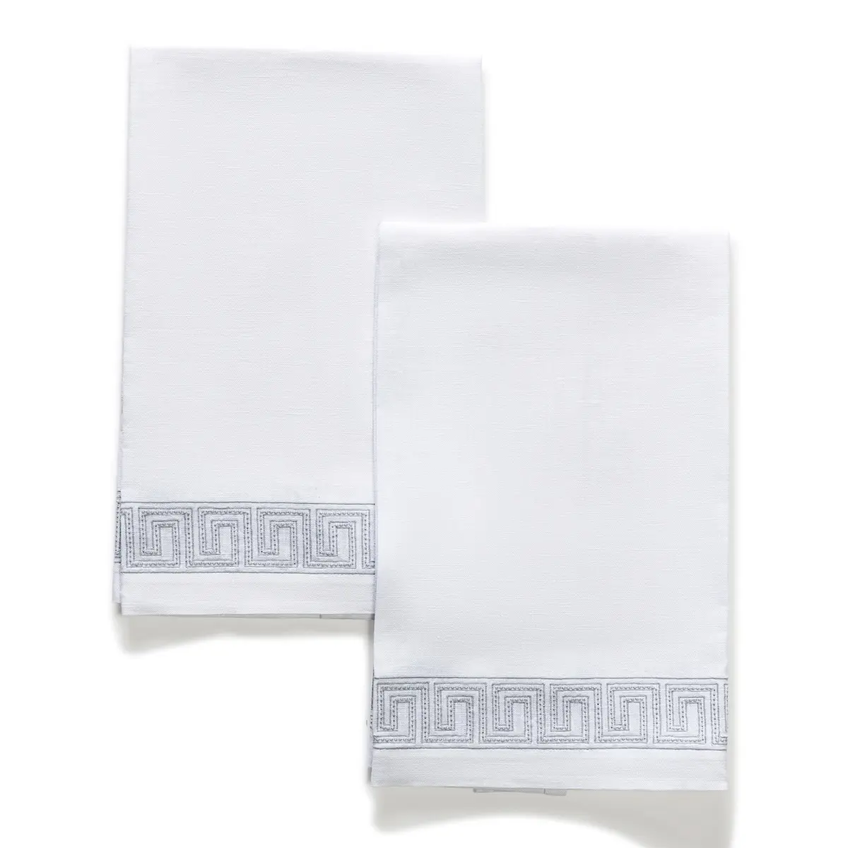 Ophelia Guest Towel, Set of 2_ SILVER