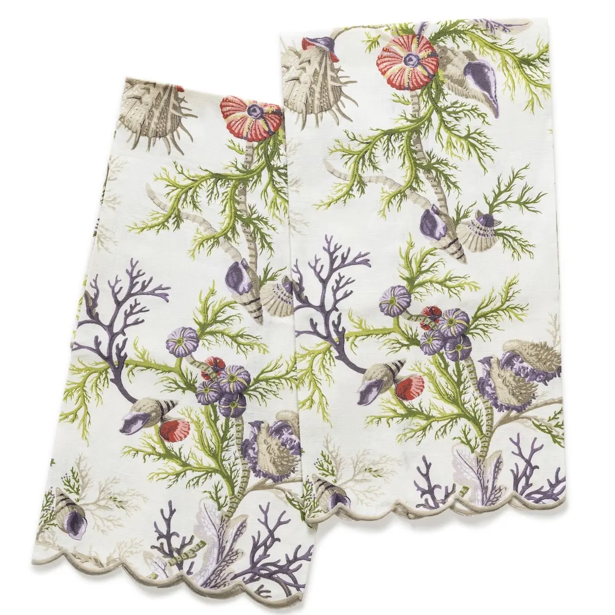 Del Tesoro Guest Towel, Set of 2_ SEA ORCHID