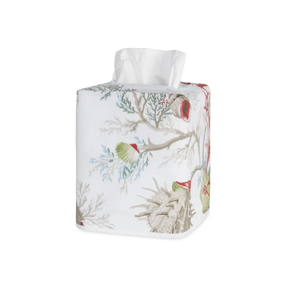 Del Tesoro Tissue Box Cover_ CORAL