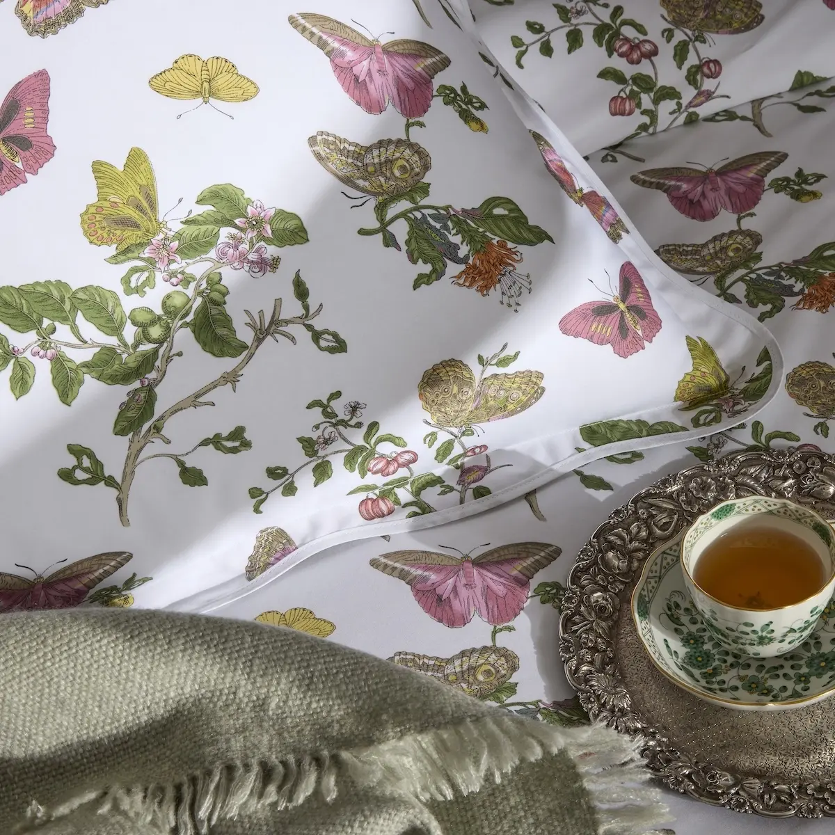 Baudin Butterfly Sham_ PINK