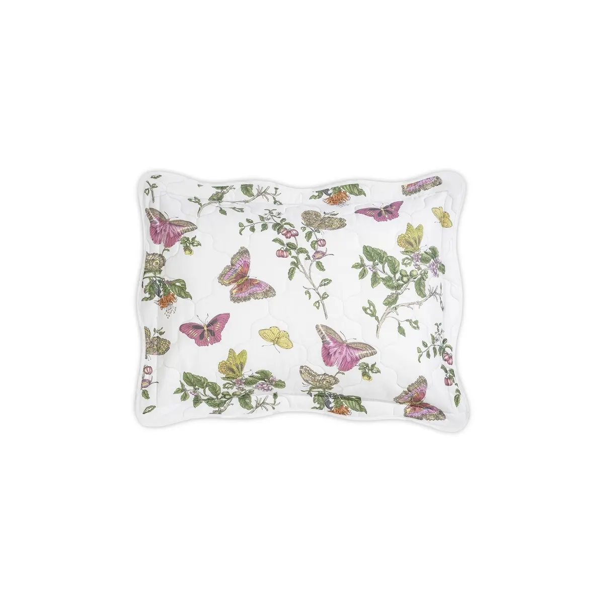 Baudin Butterfly Quilted Sham_ PINK