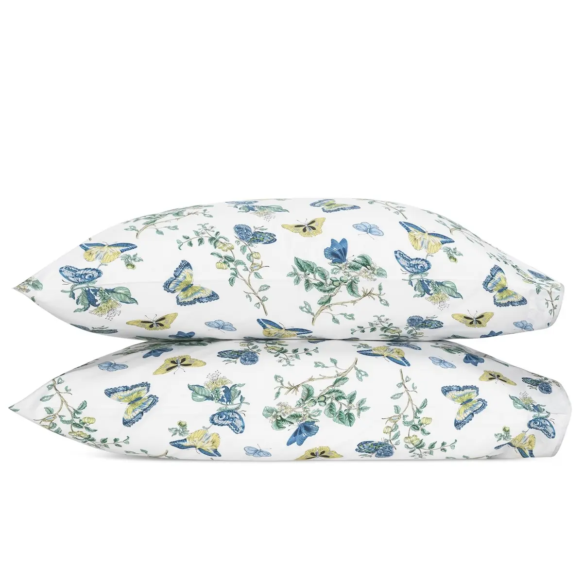 Baudin Butterfly Pillowcase Pair_ PRUSSIAN BLUE