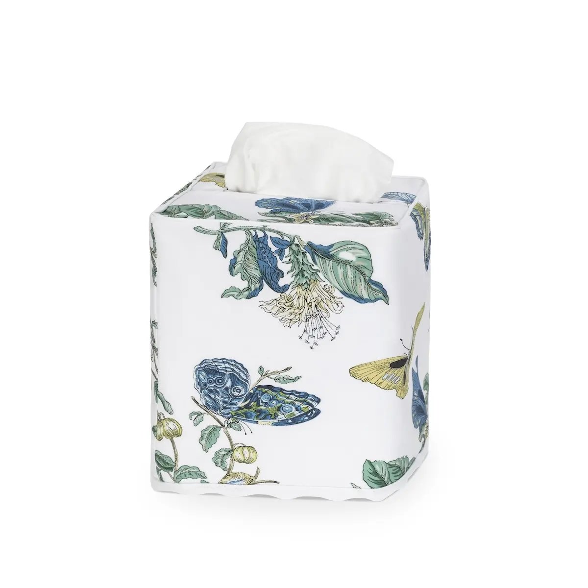 Baudin Butterfly Tissue Box Cover_ PRUSSIAN BLUE