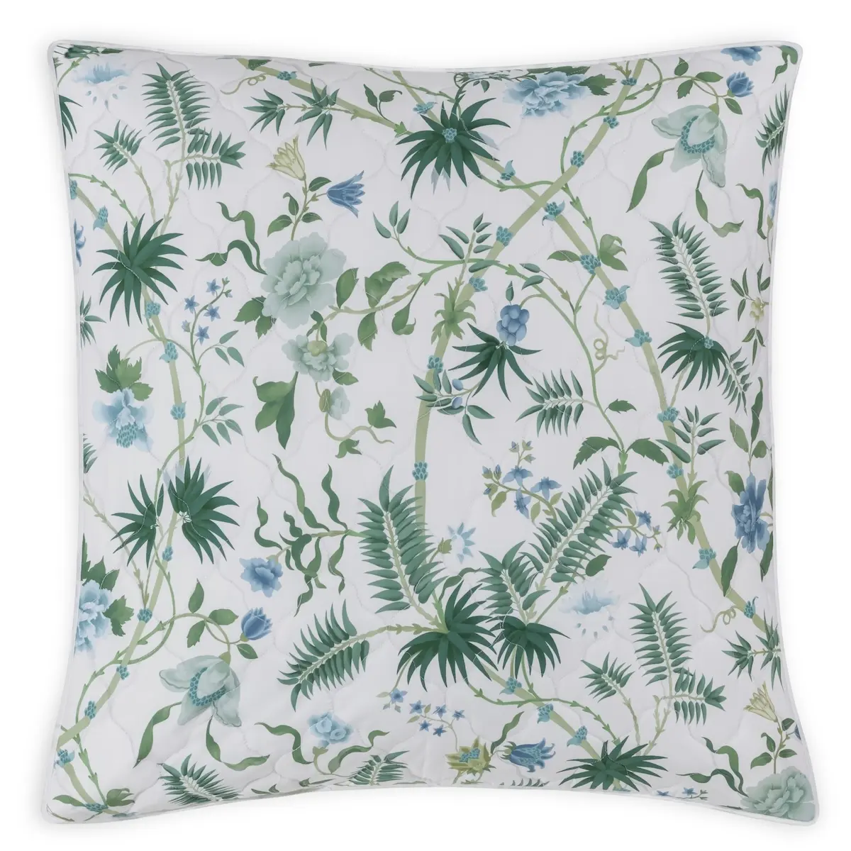 Palmyra Quilted Sham_ EMERALD