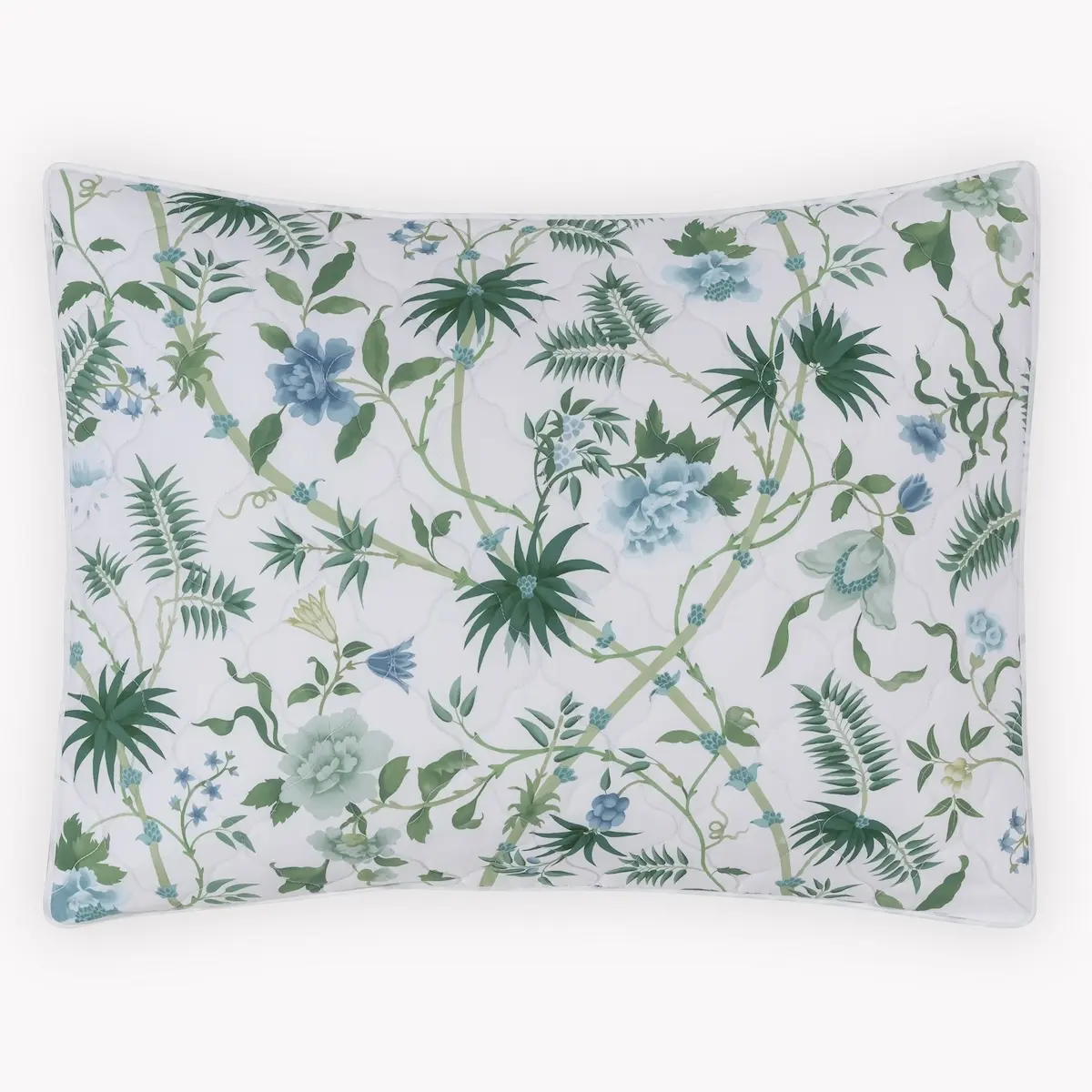 Palmyra Quilted Sham_ EMERALD
