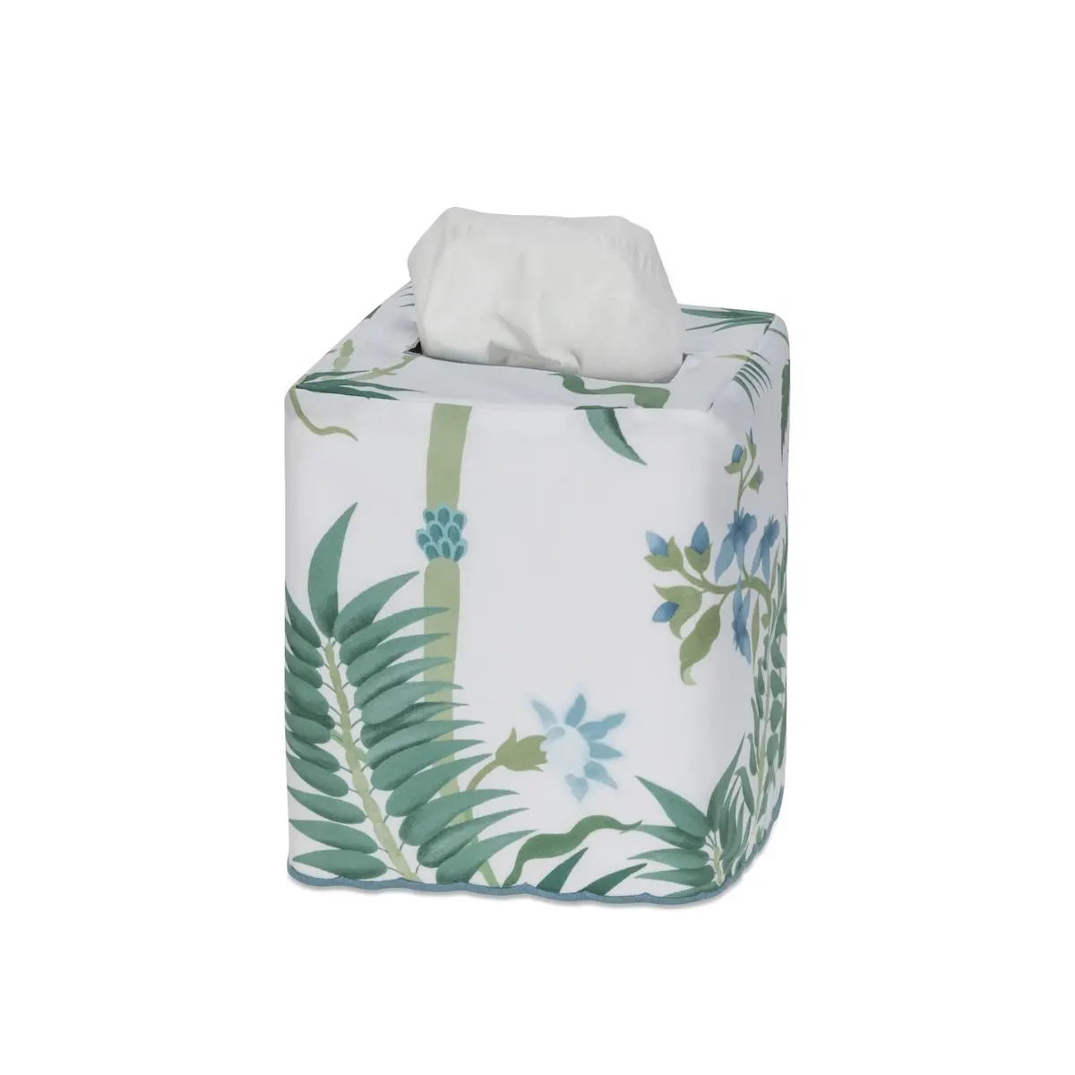 Palmyra Tissue Box Cover_ EMERALD