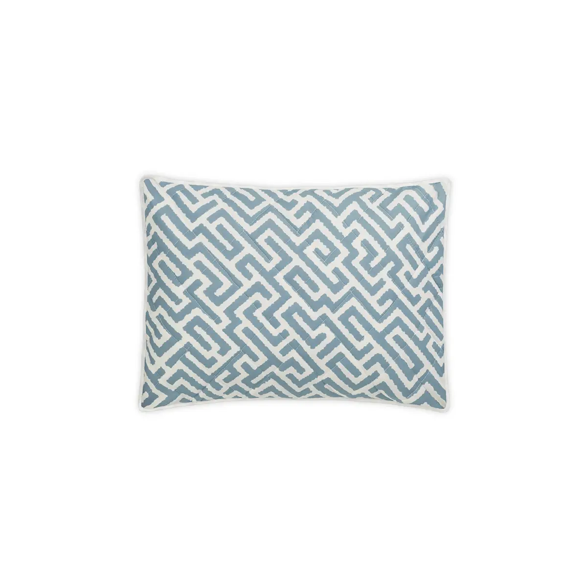 Gabriel Quilted Sham_ STONY BLUE