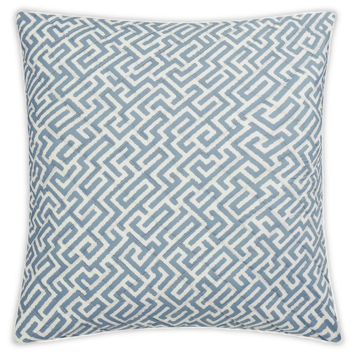Gabriel Quilted Sham_ STONY BLUE