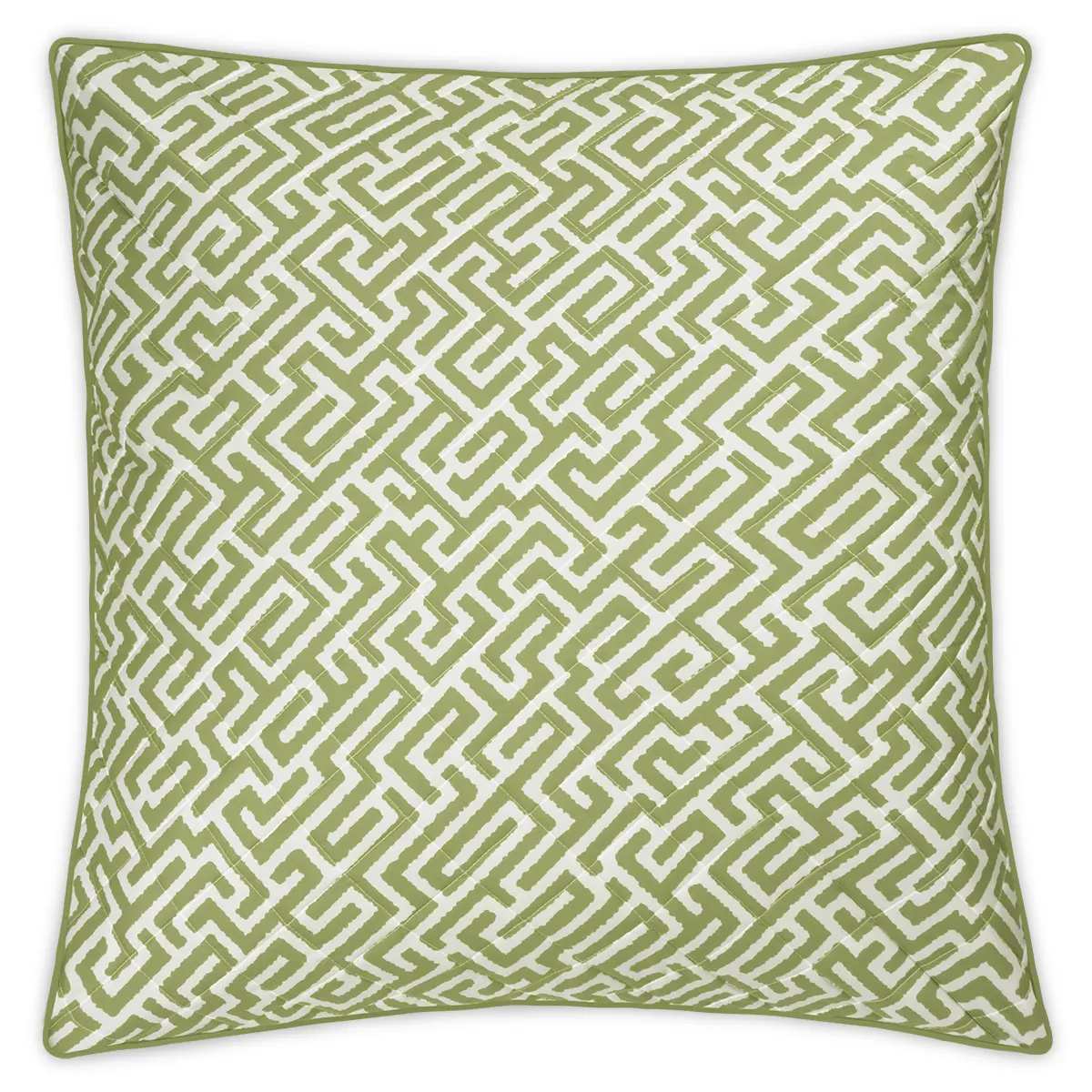 Gabriel Quilted Sham_ GRASS