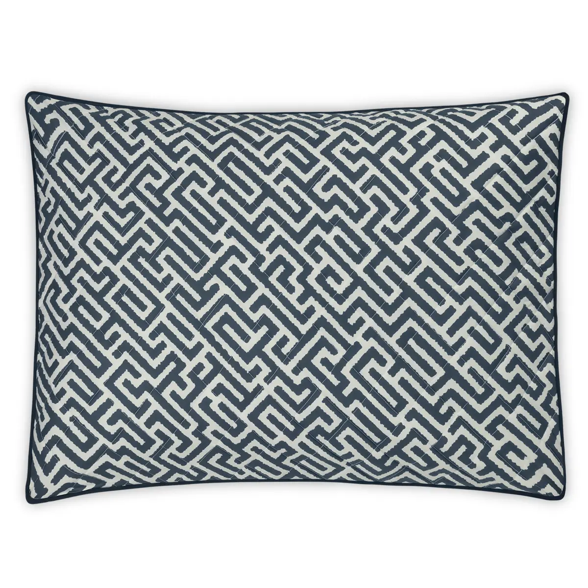 Gabriel Quilted Sham_ INDIGO