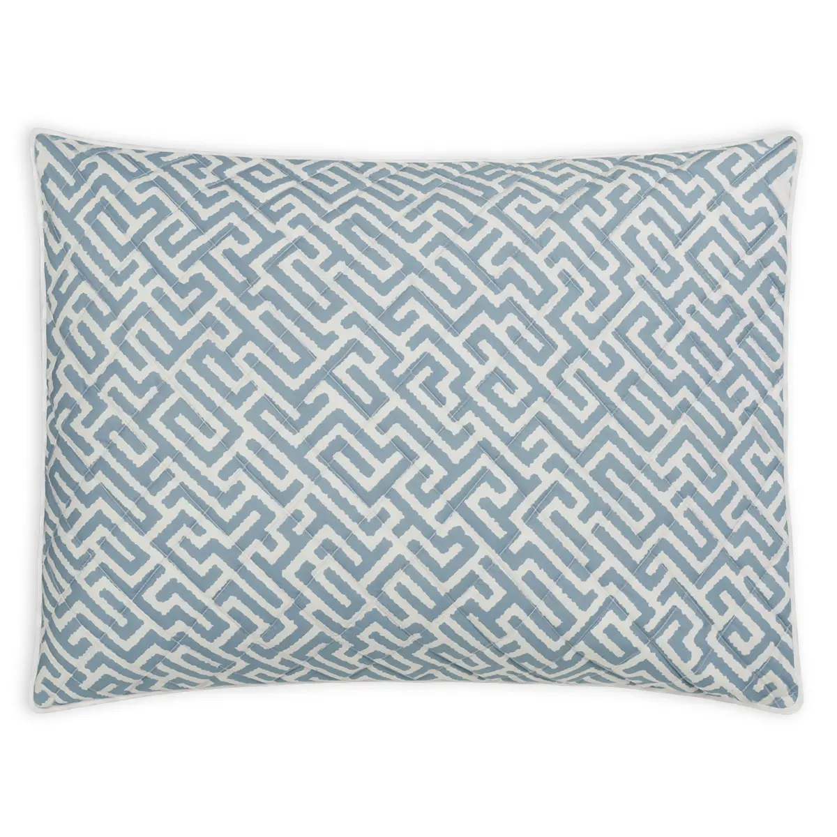 Gabriel Quilted Sham_ STONY BLUE