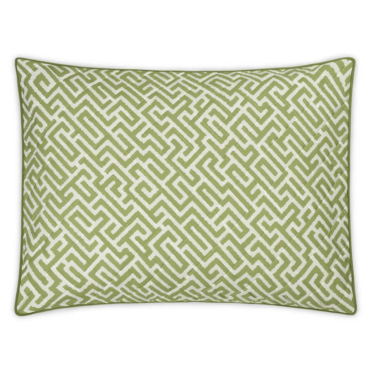 Gabriel Quilted Sham_ GRASS