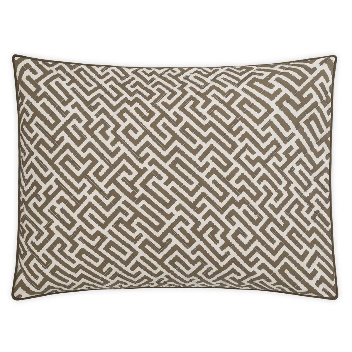 Gabriel Quilted Sham_ MOCHA