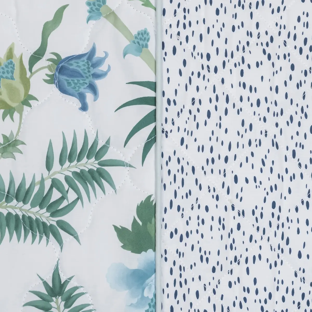 Palmyra/Celine Pillow Cover_ EMERALD/BLUE