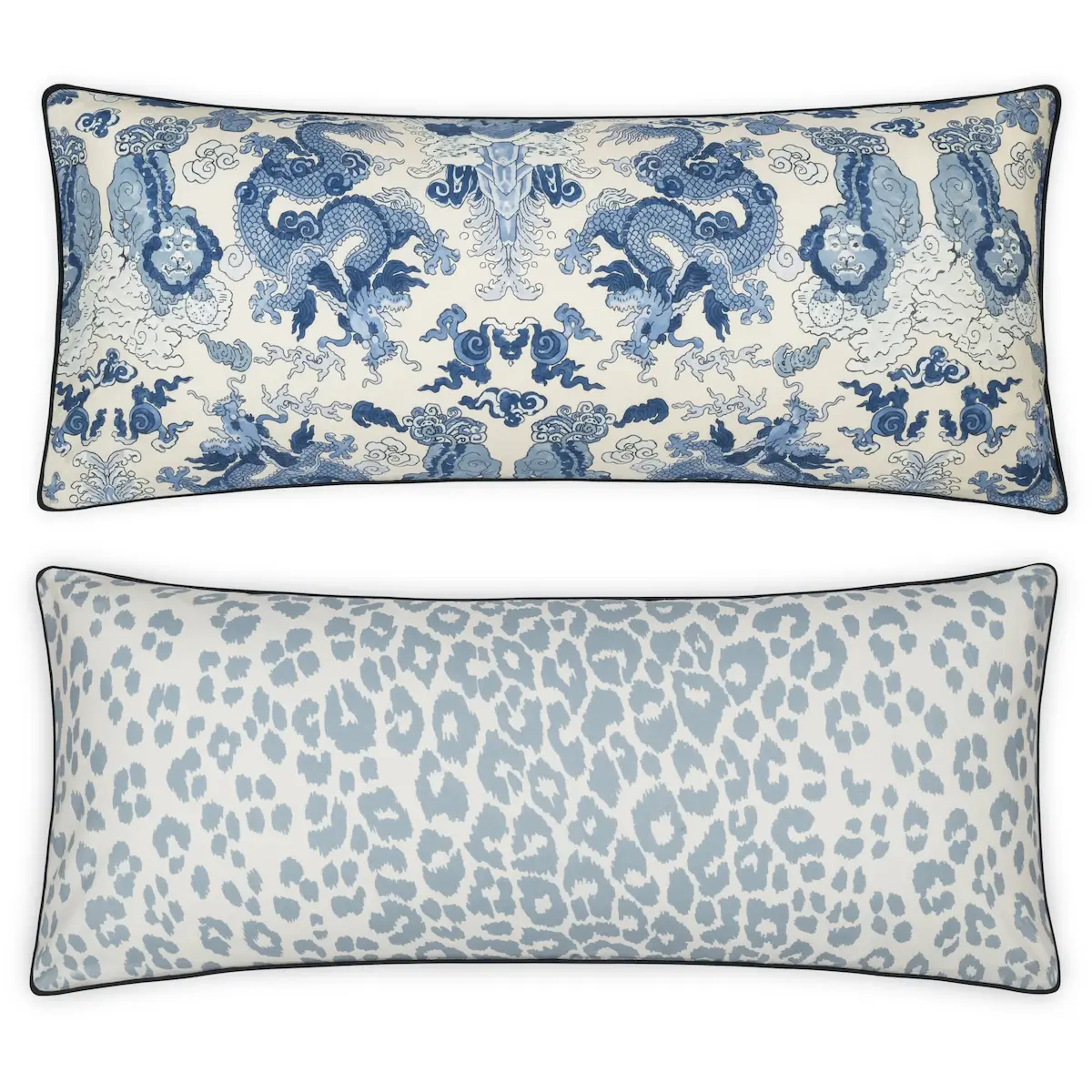 Iconic Leopard/Magic Pillow Cover_ BLUE/SKY