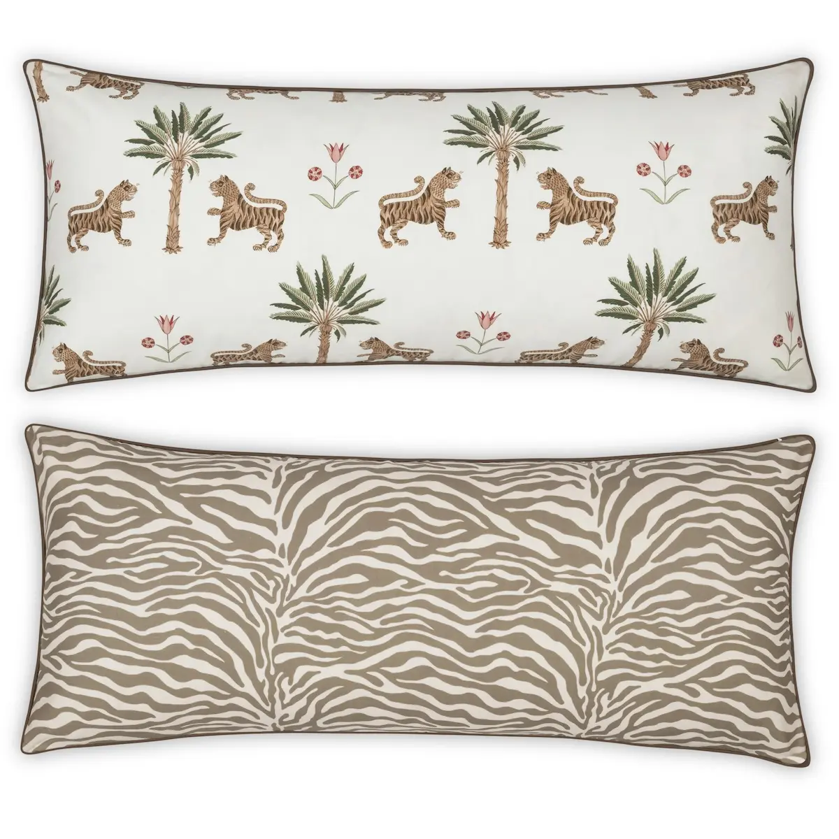 Tiger Palm/Regine Pillow Cover_ PALM/COCONUT