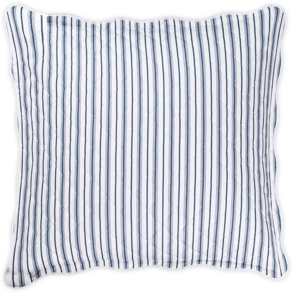 Calypso Quilted Sham_ PRUSSIAN BLUE