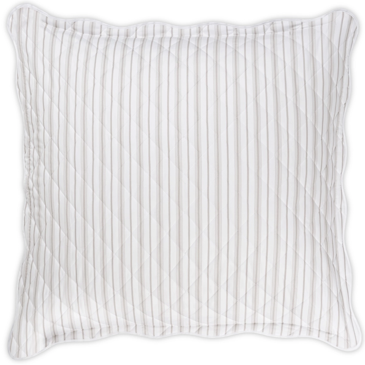 Calypso Quilted Sham_ PEBBLE