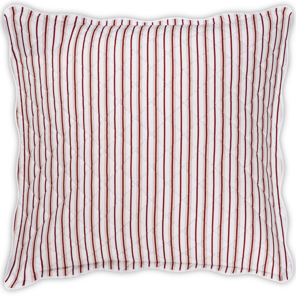 Calypso Quilted Sham_ REDBERRY