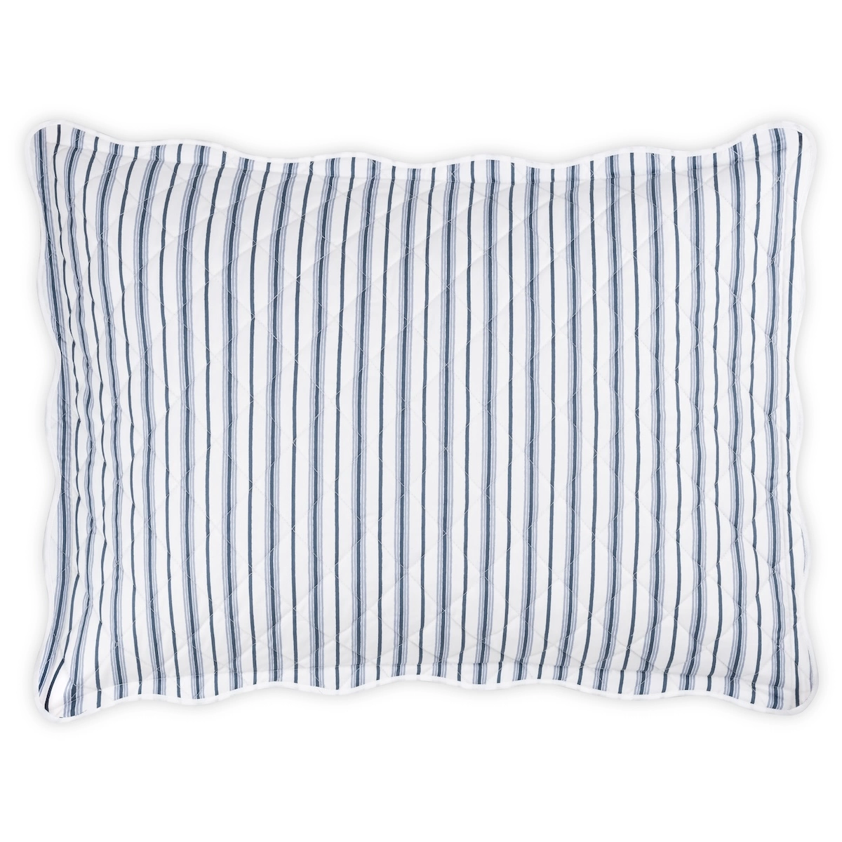 Calypso Quilted Sham_ PRUSSIAN BLUE