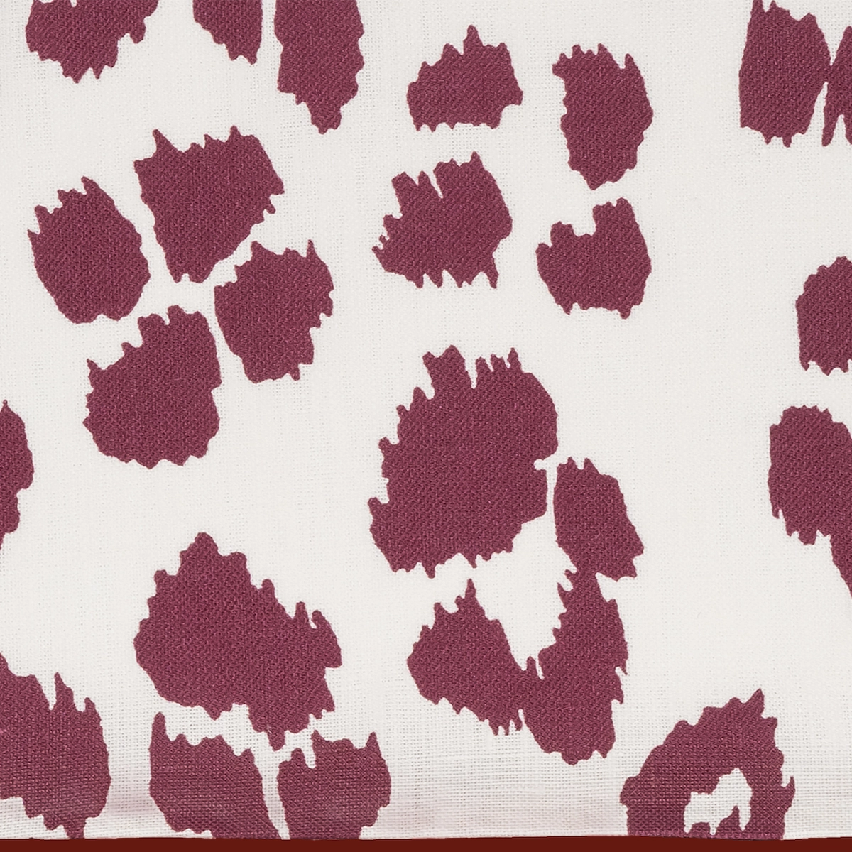 Iconic Leopard Linen Sleep Mask_ CRIMSON