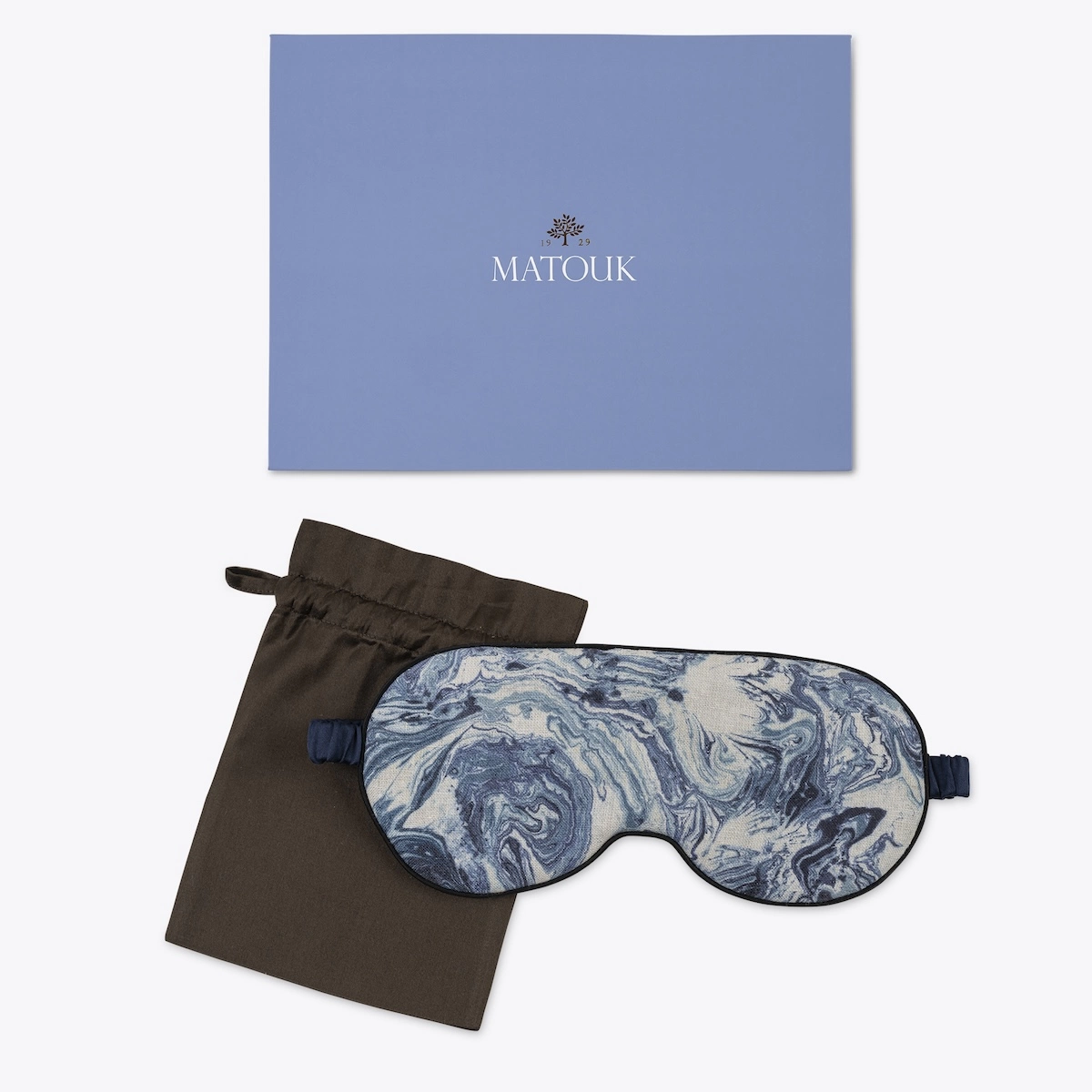 Balthazar Linen Sleep Mask_ LAPIS