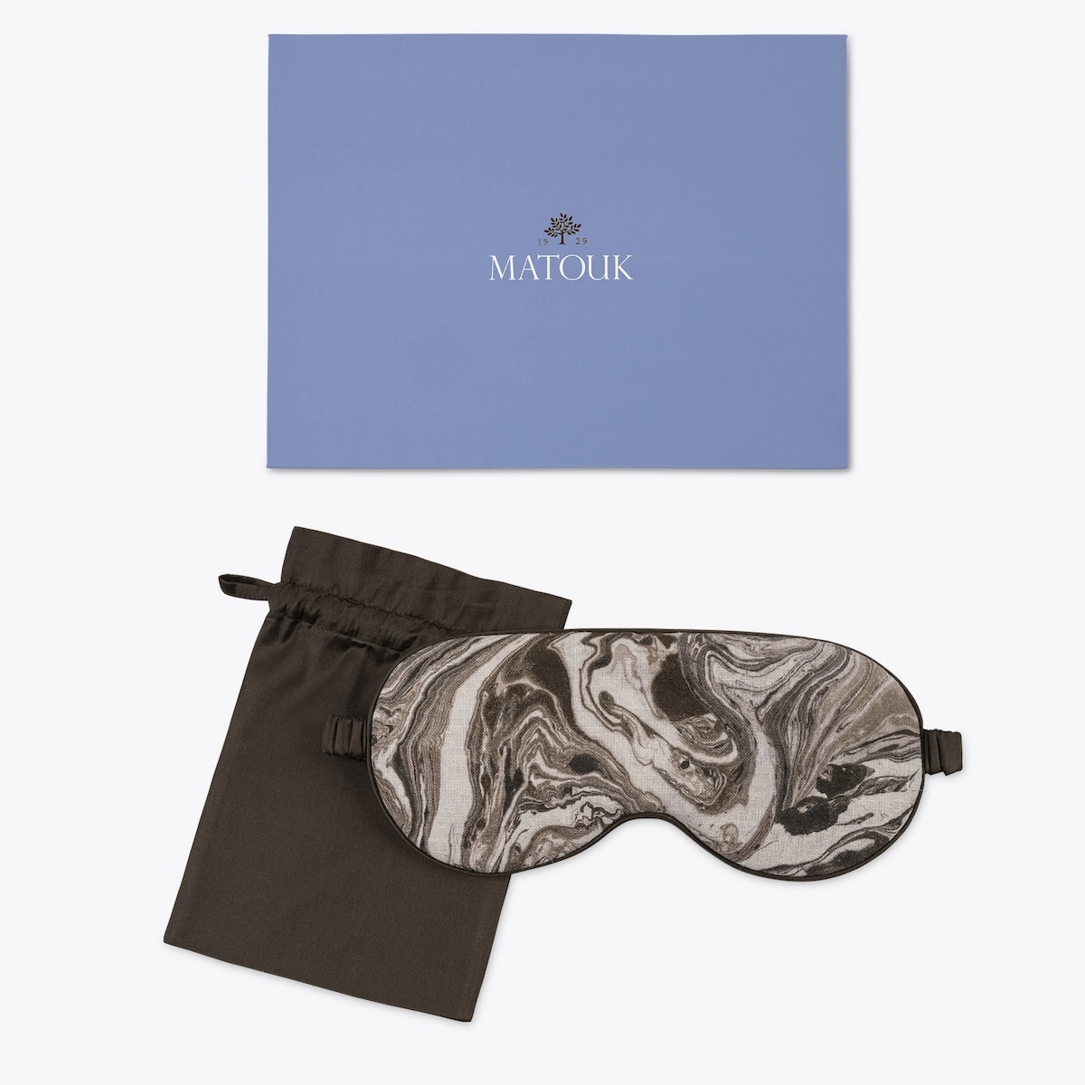 Balthazar Linen Sleep Mask_ TOPAZ
