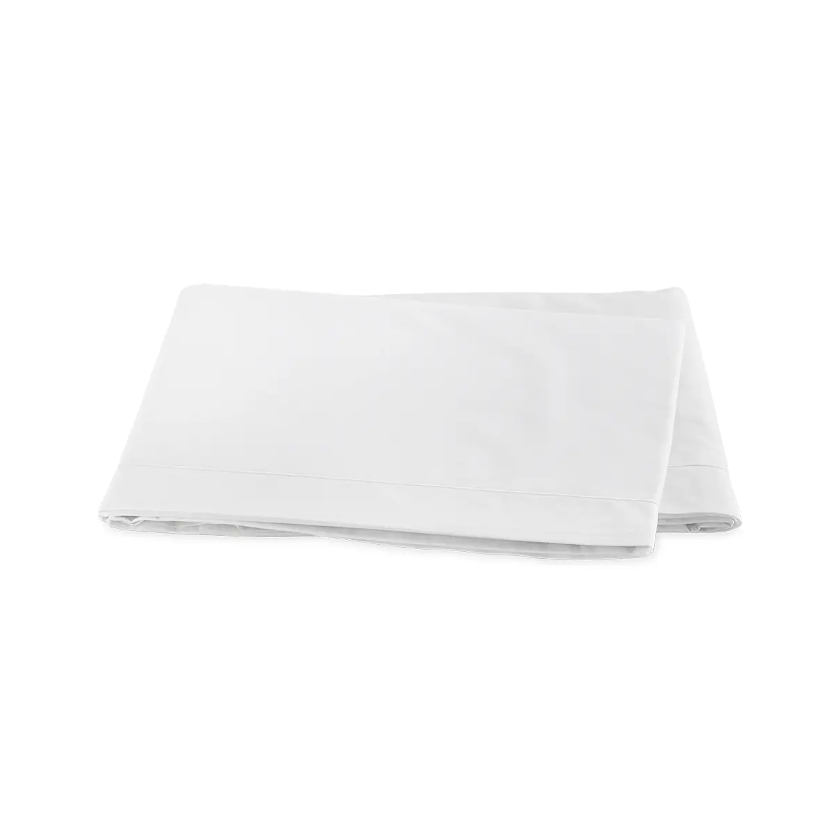 Ceylon Satin Stitch Flat Sheet_ WHITE