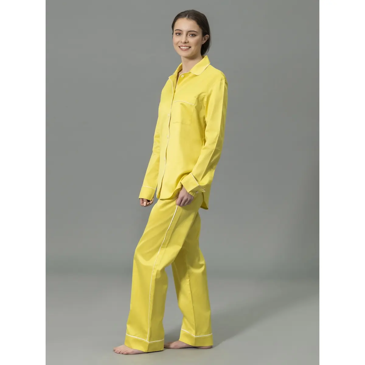 Nocturne Pajama Set_ LEMON/BONE