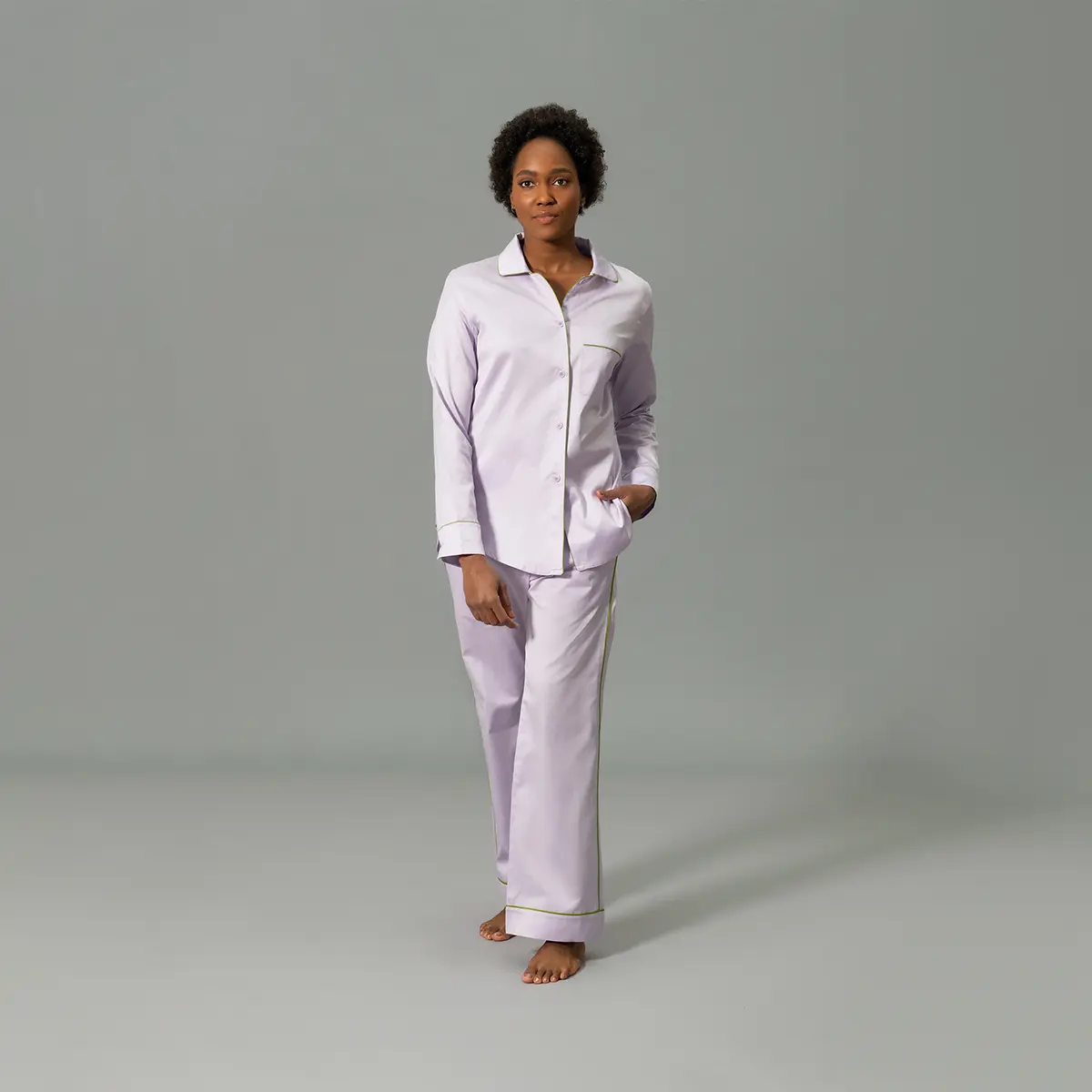 Nocturne Pajama Set_ VIOLET/GRASS