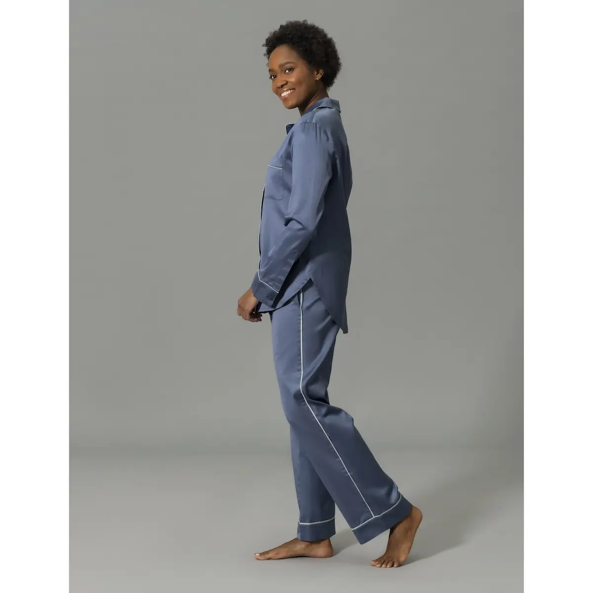 Nocturne Pajama Set_ STEEL BLUE/DOVE